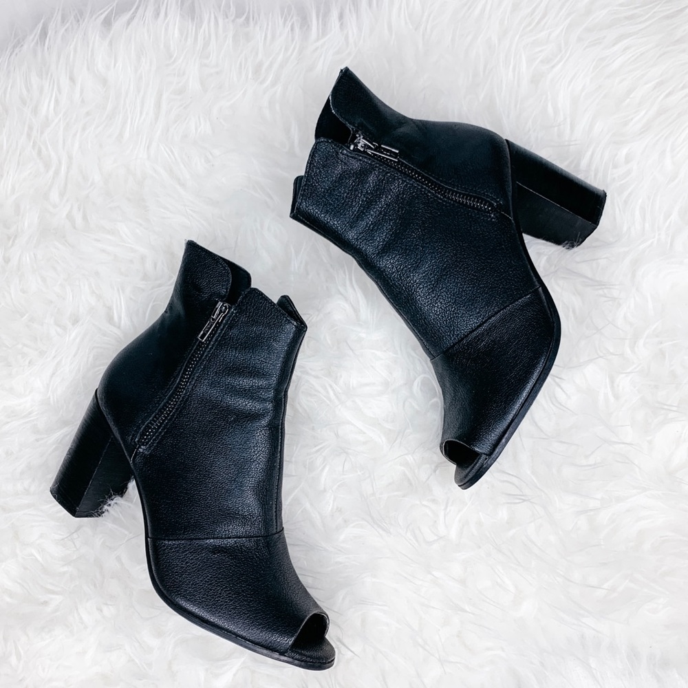 Steven by Steve Madden Scripted Open-toe Booties